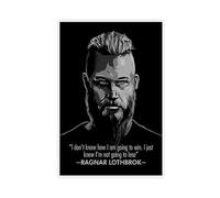 Poster su tela con citazione motivazionale del film The Vikings, Ragnar Lothbrok, decorazione per camera da letto, ufficio, camera da letto, regalo, 50 x 75 cm