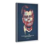 Poster su tela con citazione motivazionale di Stephen King, decorazione artistica da parete per soggiorno, camera da letto, 50 x 75 cm