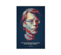Poster su tela con citazione motivazionale di Stephen King, decorazione artistica da parete per soggiorno, camera da letto, 50 x 75 cm