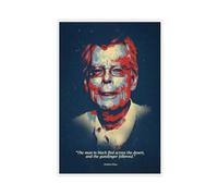 Poster su tela con citazione motivazionale di Stephen King, decorazione artistica da parete per soggiorno, camera da letto, 50 x 75 cm