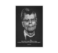 Poster su tela con citazione motivazionale di Stephen King, decorazione per camera da letto, ufficio, camera da letto, regalo, dimensione: 40 x 60 cm