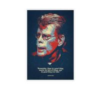 Poster su tela con citazione motivazionale di Stephen King, decorazione per camera da letto, ufficio, camera da letto, regalo, 50 x 75 cm
