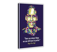 Poster su tela con citazioni motivazionali di Virgil Van Dijk, decorazione per camera da letto, ufficio, camera da letto, regalo, 30 x 45 cm