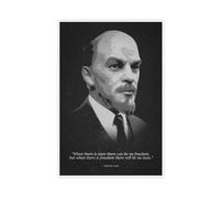Poster su tela con citazioni motivazionali di Vladimir Lenin, decorazione artistica da parete per soggiorno e camera da letto, 20 x 30 cm
