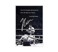 Poster su tela con citazioni motivazionali e autografate da Julio Cesar Chavez, decorazione per camera da letto, ufficio, camera da letto, regalo, 30 x 45 cm