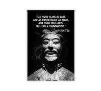 Poster su tela con citazioni motivazionali Sun Tzu, decorazione per camera da letto, ufficio, camera da letto, regalo, dimensione: 40 x 60 cm