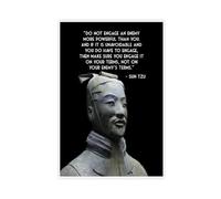 Poster su tela con citazioni motivazionali Sun Tzu, decorazione per camera da letto, ufficio, camera da letto, regalo, dimensione: 40 x 60 cm