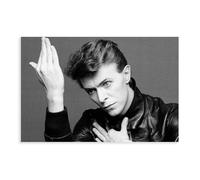 Poster su tela con copertina di album di David Bowie Heroes, decorazione per camera da letto, sport, ufficio, camera da letto, regalo, senza cornice, 40 x 60 cm
