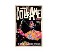 Poster su tela con copertina di album di John Coltrane The Complete 1961 Village Vanguard Recordings, decorazione artistica da parete per soggiorno e camera da letto, senza cornice, 30 x 45 cm