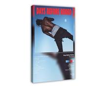 Poster su tela con copertina di album Travis Scott "Days Before Rodeo", decorazione artistica da parete per soggiorno, camera da letto, 30 x 45 cm