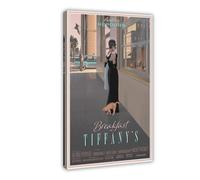 Poster su tela con cornice di Audrey Breakfast at Tiffany's Hepburn, 30 x 45 cm
