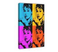 Poster su tela con cornice di Audrey Breakfast at Tiffany's Hepburn, 50 x 75 cm
