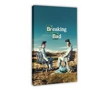Poster su tela con cornice di Breaking Bad della seconda stagione, 60 x 90 cm