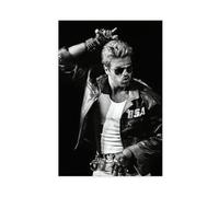 Poster su tela con George Michael che canta, decorazione per camera da letto, ufficio, camera da letto, regalo, 20 x 30 cm