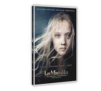 Poster su tela con iconico film Les Miserables, decorazione per camera da letto, ufficio, camera da letto, regalo, 50 x 75 cm
