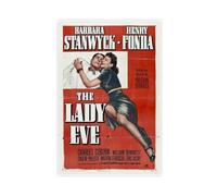 Poster su tela con iconico film The Lady Eve, decorazione per camera da letto, ufficio, camera da letto, regalo, 30 x 45 cm
