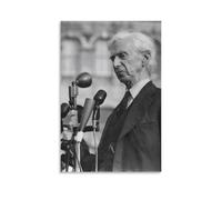 Poster su tela con il filosofo britannico Bertrand Russell, stampa artistica da parete, decorazione per la casa, 50 x 75 cm