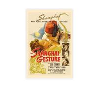 Poster su tela con il gesto di Shanghai, iconico film vintage, decorazione per camera da letto, ufficio, camera da letto, regalo, 60 x 90 cm