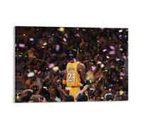Poster su tela con il leggendario giocatore di basket Kobe Bryant (76), decorazione artistica da parete, decorazione moderna, 50 x 75 cm