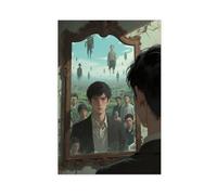 Poster su tela con immagine a specchio e immagine di gruppo di grotte riflesse (11), 40 x 60 cm