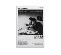 Poster su tela con immagine di Billy Joel, motivo "The Stranger-Billy Joel", decorazione artistica da appendere per casa, bar, decorazione artistica da parete per interni, poster, senza cornice, stile