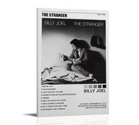 Poster su tela con immagine di Billy Joel, motivo "The Stranger-Billy Joel", decorazione artistica da appendere per casa, bar, decorazione artistica da parete per interni, con cornice, 30 x 45 cm