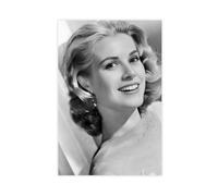Poster su tela con immagine di Grace Kelly Princess Attrice, decorazione per camera da letto, ufficio, stanza, regalo, 40 x 60 cm