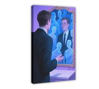 Poster su tela con immagine di grotte speculari (6), decorazione per camera da letto, paesaggio, 50 x 75 cm
