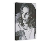 Poster su tela con immagine di Jamie Lee Curtis Autogramm per camera da letto, decorazione per ufficio, camera da letto, regalo, con cornice, 50 x 75 cm