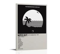 Poster su tela con immagine di The Neighbourhood Wiped Out, decorazione artistica da appendere per casa, bar, decorazione artistica da parete, stile cornice, 50 x 75 cm