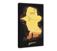 Poster su tela con Indiana Jones e il quadrante del destino, decorazione artistica da parete per soggiorno, camera da letto, 30 x 45 cm