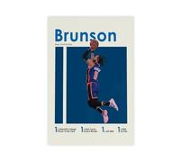Poster su tela con Jalen Brunson Basket, decorazione per camera da letto, paesaggio decorativo, idea regalo, 40 x 60 cm