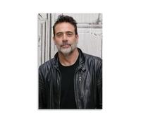 Poster su tela con Jeffrey Dean Morgan, decorazione classica, impermeabile, non sbiadisce, universale, idea regalo per amici e insegnanti, 50 x 75 cm, senza cornice