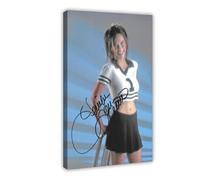 Poster su tela con Jennifer Love Hewitt, decorazione per camera da letto, ufficio, stanza, regalo, 50 x 75 cm
