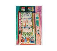 Poster su tela con la finestra aperta di Henri Matisse, decorazione per camera da letto, ufficio, stanza, regalo, 60 x 90 cm