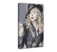 Poster su tela con la regina del pop Madonna Ciccone 38, decorazione per camera da letto, sport, ufficio, camera da letto, regalo, con cornice, 30 x 45 cm