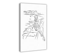 Poster su tela con lo sguardo sul mare, decorazione artistica da parete per soggiorno e camera da letto, 20 x 30 cm