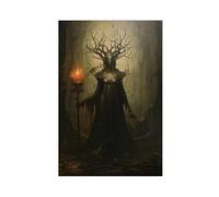 Poster su tela con lo spirito malinconico della foresta rurale oscura, decorazione per camera da letto, ufficio, camera da letto, regalo, 30 x 45 cm