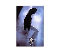 Poster su tela con Michael Jackson e cantante pop americano maschile, stampa artistica su tela, poster decorativo moderno per camera da letto, per camera da letto, 60 x 90 cm