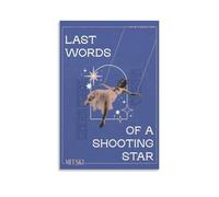 Poster su tela con Mit-ski Last Words Of A Shooting Star vintage, per stanza, decorazione artistica da parete per camera da letto, 30 x 45 cm