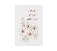 Poster su tela con motivo astratto minimalista che insegue i sogni, decorazione per camera da letto, ufficio, camera da letto, regalo, 20 x 30 cm