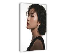 Poster su tela con primo piano di top model alla moda, decorazione per camera da letto, paesaggio, 50 x 75 cm