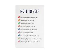 Poster su tela con promemoria personale, ufficio terapeutico, consulente scolastico, CBT DBT Therapy, Counseling, poster su tela per sollievo dall'ansia, decorazione artistica da parete per soggiorno