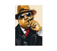 Poster su tela con rapper, musicista Biggie Notorious Big B.I.G 705, decorazione per camera da letto, ufficio, camera da letto, regalo, senza cornice, 30 x 45 cm