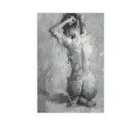 Poster su tela con ritratti senza volti, decorazione per camera da letto, ufficio, stanza, regalo, 30 x 45 cm