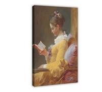 Poster su tela con ritratto di donna che legge la parete, decorazione artistica da parete per soggiorno e camera da letto, 50 x 75 cm
