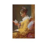 Poster su tela con ritratto di donna che legge la parete, decorazione artistica da parete per soggiorno e camera da letto, 20 x 30 cm