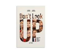 Poster su tela con scritta "Don't Look Up Famous Iconic Movie and Popular TV", decorazione artistica da parete per camera da letto, 50 x 75 cm, senza cornice