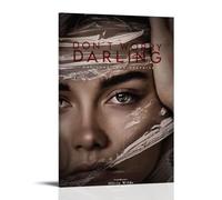 Poster su tela con scritta "Don't Worry DarlingPaint", decorazione artistica da parete per casa, camera da letto, estetica, decorazione per soggiorno, decorazione da parete resistente, con cornice
