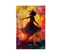 Poster su tela con scritta in inglese "Still I Rise", decorazione per camera da letto, ufficio, camera da letto, regalo, 60 x 90 cm